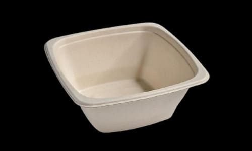 32 oz square bagasse bowl